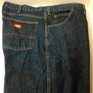 Men's Dickies Regular Fit Jeans Sz 44 x 30 Cotton Denim Work Casual Indigo Blue